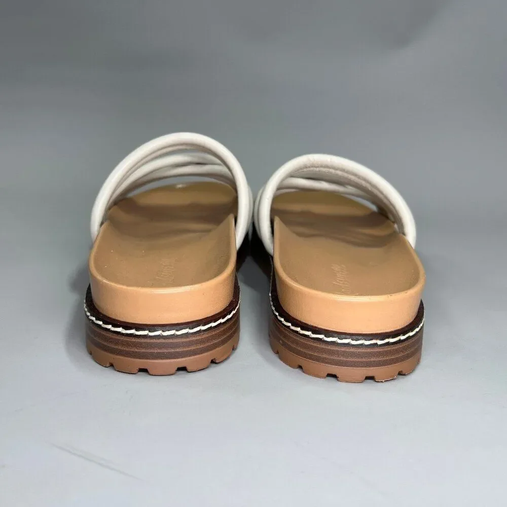 Madewell The Charley Sandals Women's Size 6 Cream‎ Strappy Summer Comfort Slides
